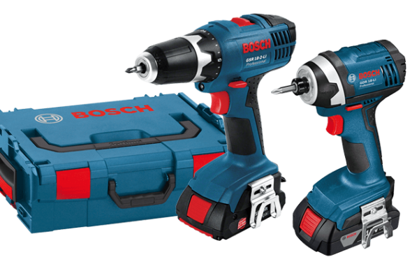 סט מברגות אימפקט ורגיל G2K.15990 BOSCH עם שתי סוללות 1.5A